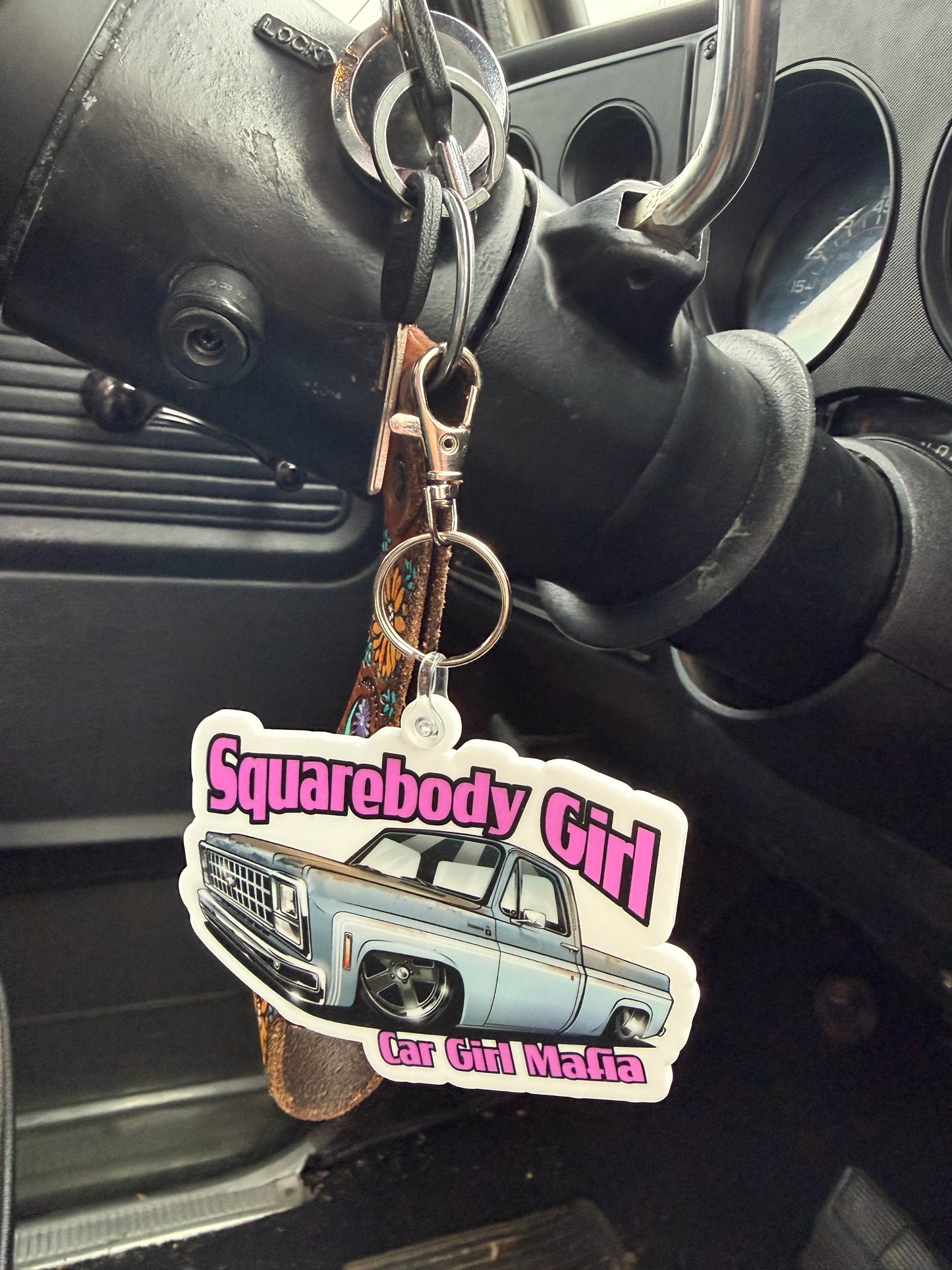 Squarebody Girl Car Girl Mafia 4" Keychain #2