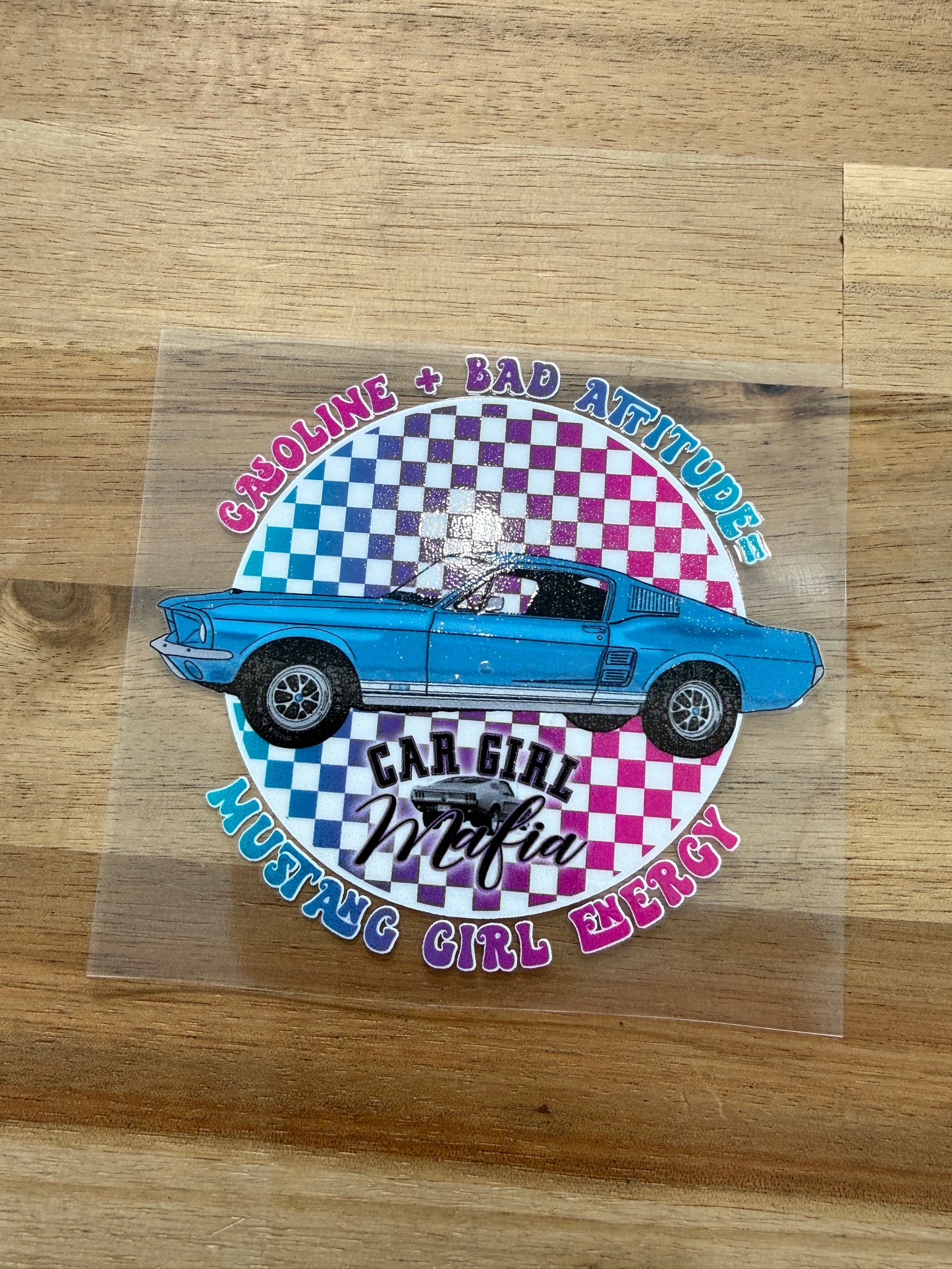 Mustang Girl Energy Car Girl Mafia 4" UV-DTF Sticker