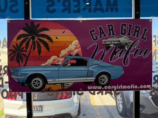 2'x4' 1967 Mustang Fastback Shop Banner