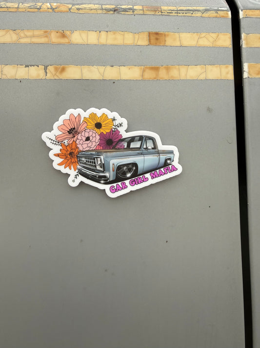 Squarebody Girl Car Girl Mafia 1.5" Emblem #3