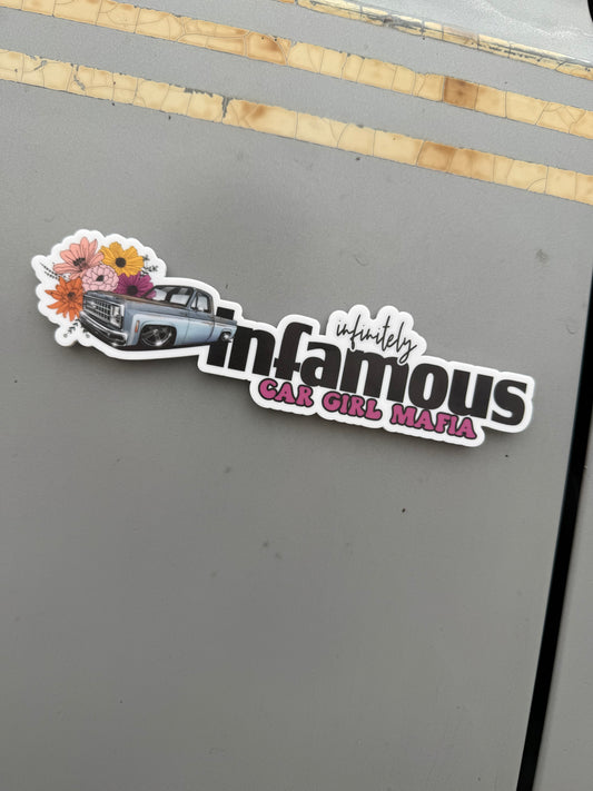 Squarebody Car Girl Mafia 7" Emblem #4