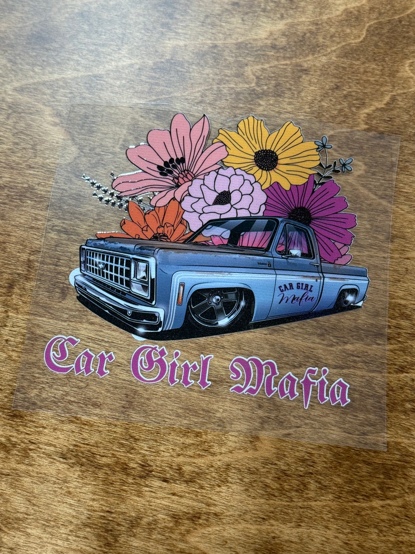 1980 Squarebody Truck Car Girl Mafia 4" UV-DTF Sticker