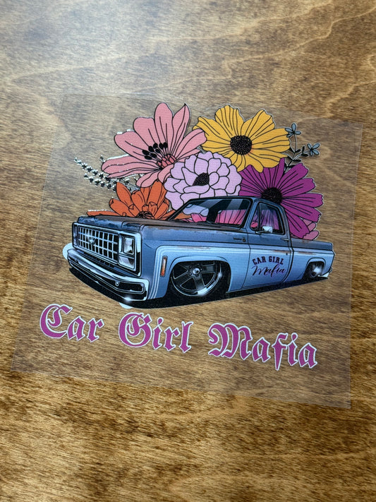 1980 Squarebody Truck Car Girl Mafia 4" UV-DTF Sticker
