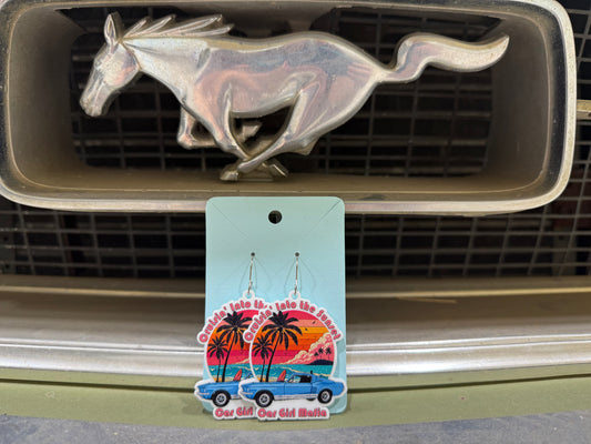 Mustang Girl Energy 1967 Mustang Earrings