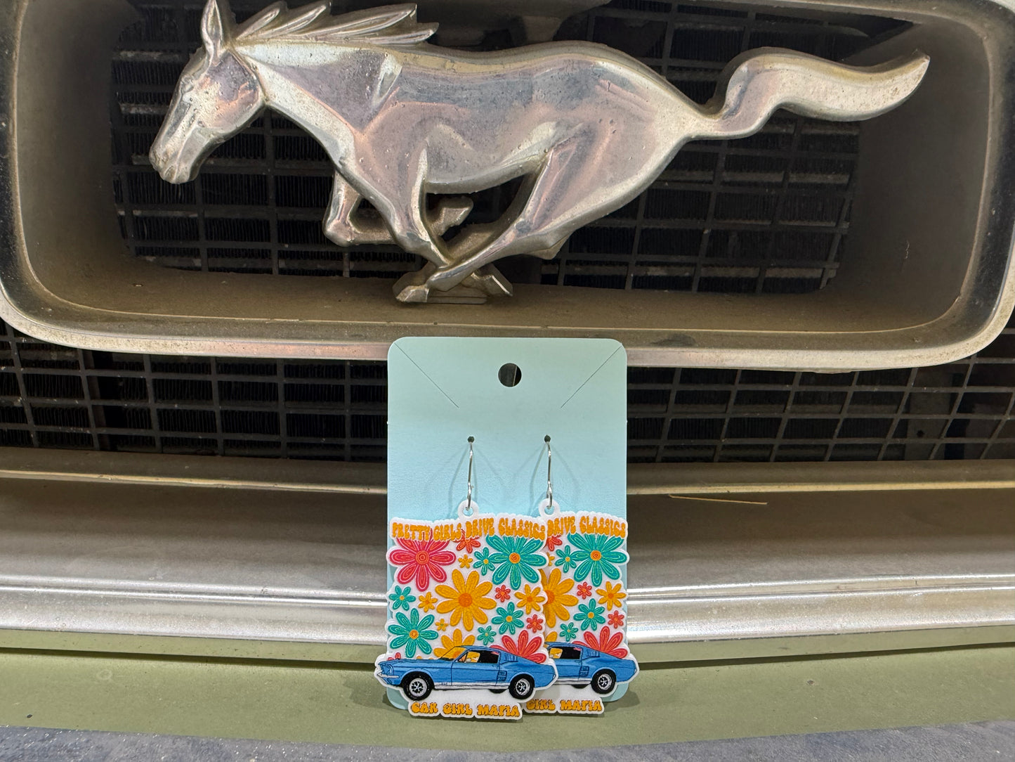 Pretty Girls Drive Classics 1967 Mustang Earrings