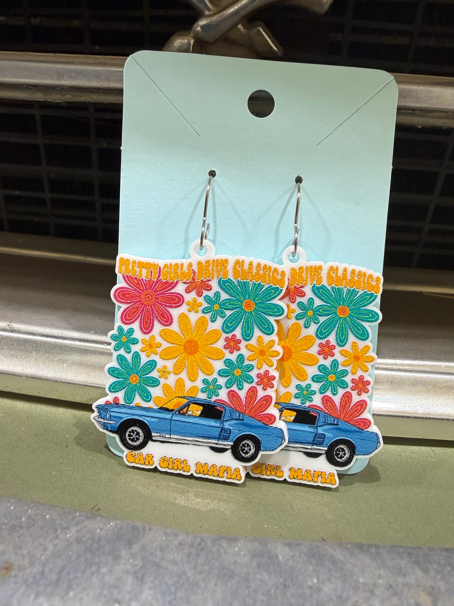 Pretty Girls Drive Classics 1967 Mustang Earrings