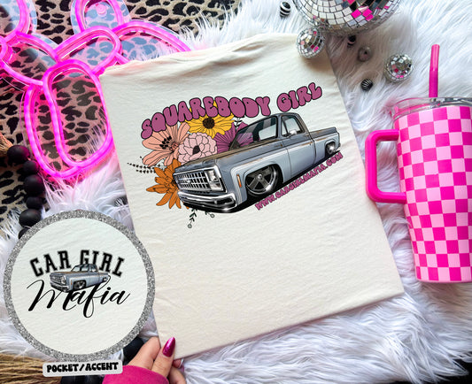 1980 Squarebody Girl Car Girl Mafia Comfort Colors T-Shirt